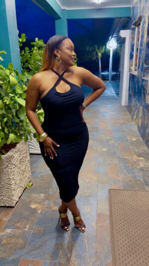 Super Back-Out Midi Dress